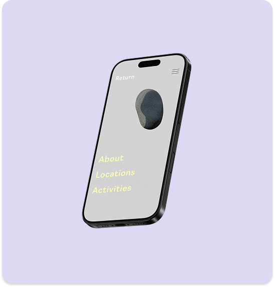 Return Case Study Card showcasing a mobile phone on a website homepage.